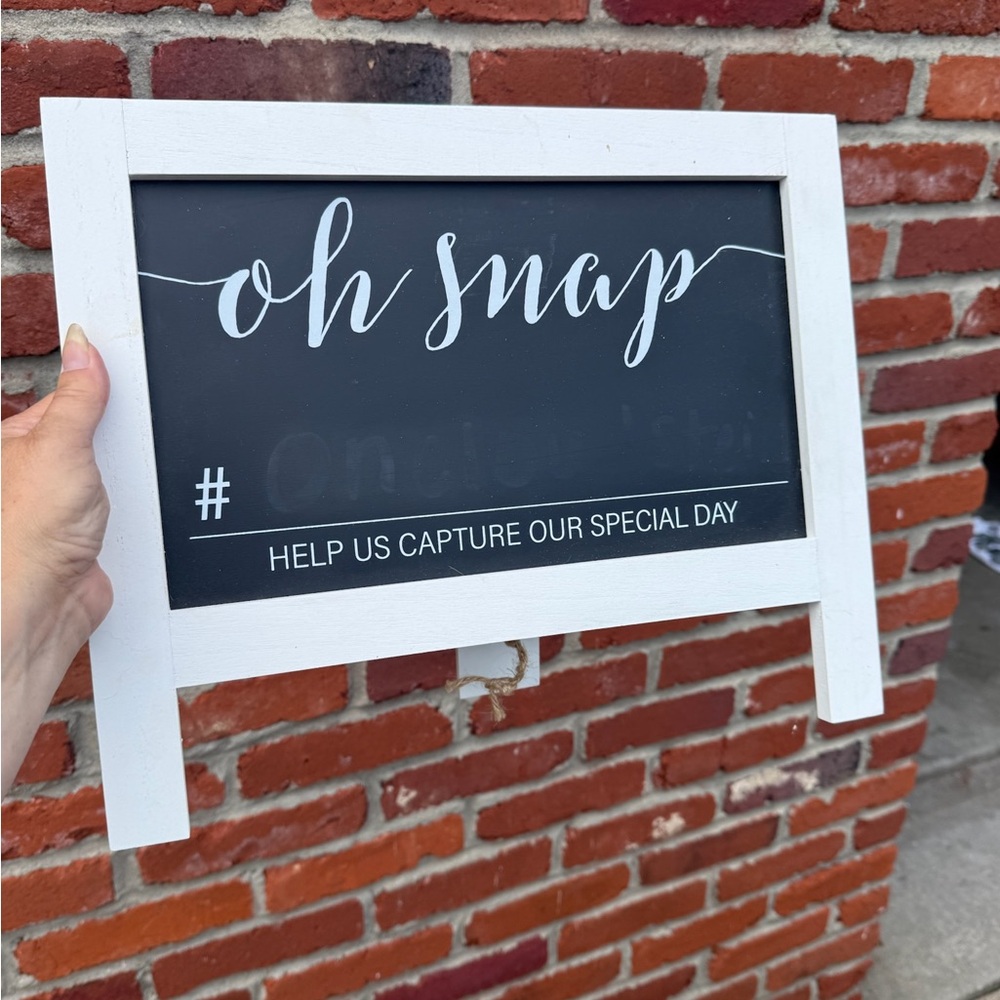 Wedding Hashtag Chalkboard Sign
